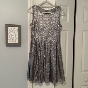 ISSI Sequin Silver Dress